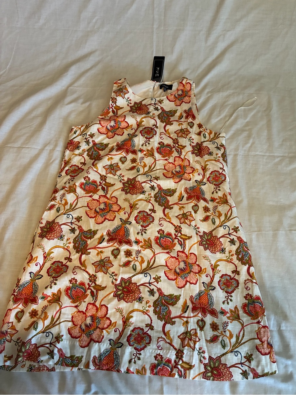 MSK Floral Sleeveless Shift Dress  - Mini – NWT - Large - Picture 4 of 9